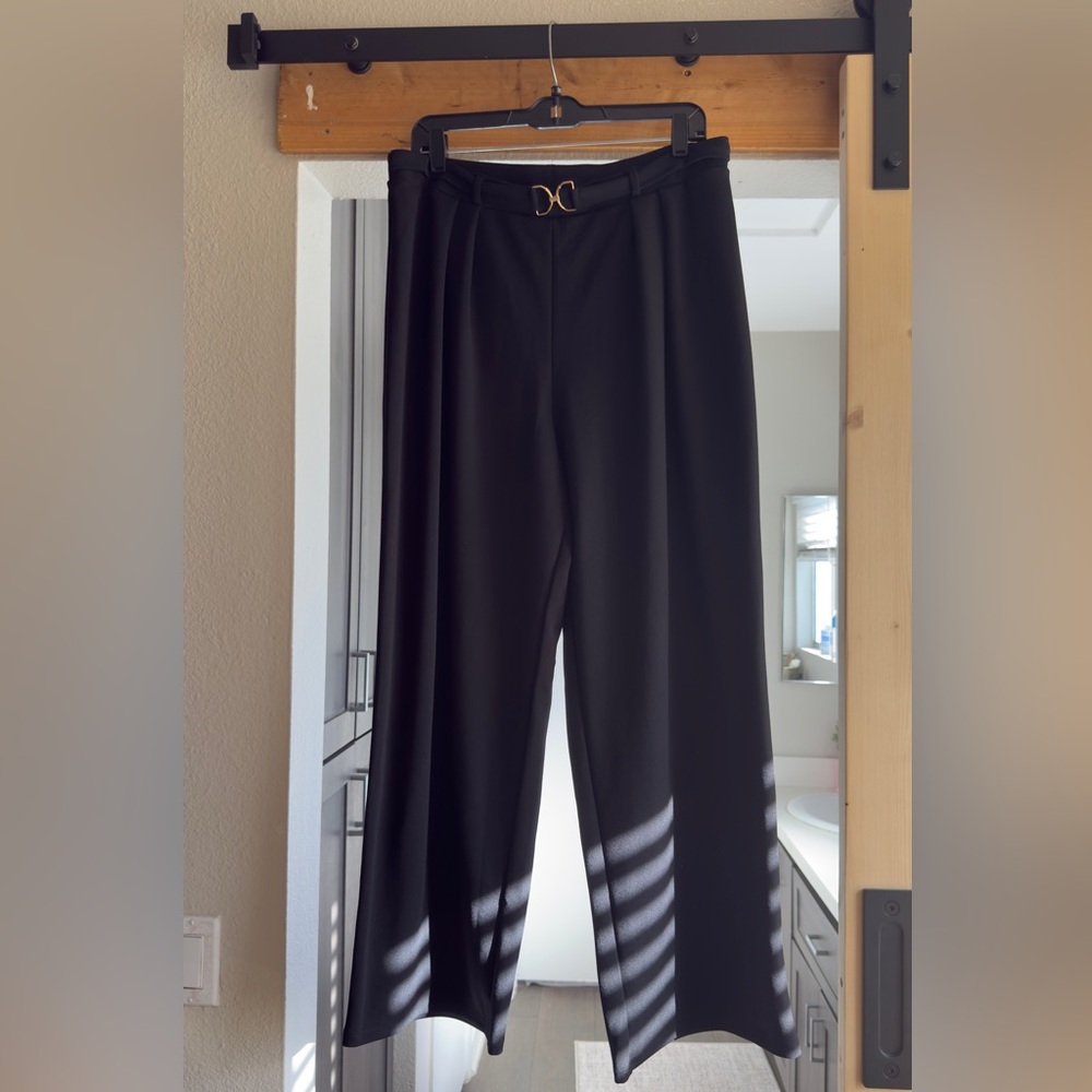 H&M Black Wide Leg Dress Pants